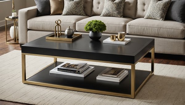 Table basse sur mesure: l'alliance parfaite du métal et du laiton