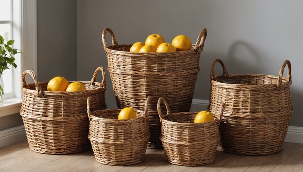 Top paniers en osier pour un rangement chic et fonctionnel